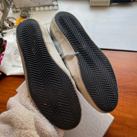 Silver sparkly Golden Goose Midstar sneakers - Picture 8 of 9